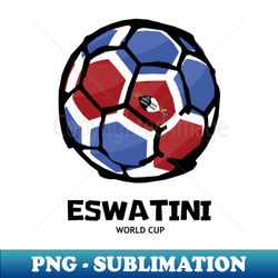 Eswatini Football Country Flag - Special Edition Sublimation PNG File - Spice Up Your Sublimation Projects
