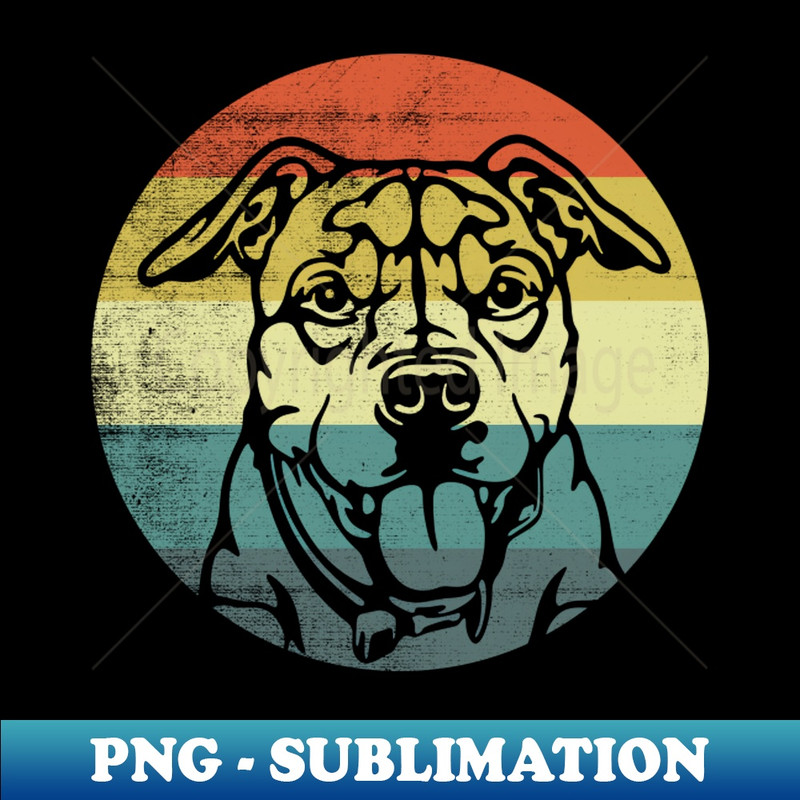 QG-20231107-6036_Retro Style Vintage Design Pitbull Terrier Dog 8141.jpg