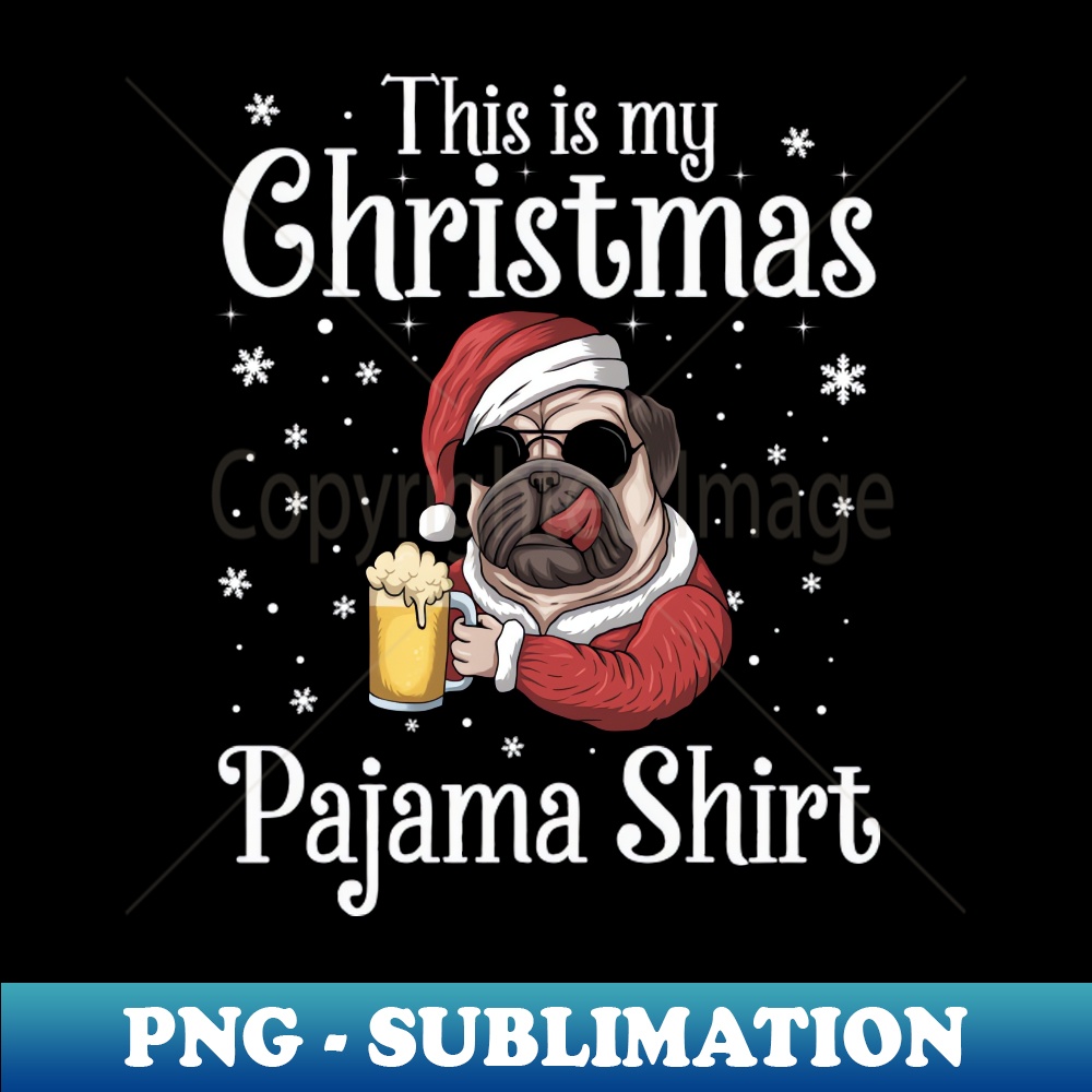 QW-20231107-10284_This Is My Christmas Pajama Shirt Beer Dog Santa Hat Christmas 5983.jpg