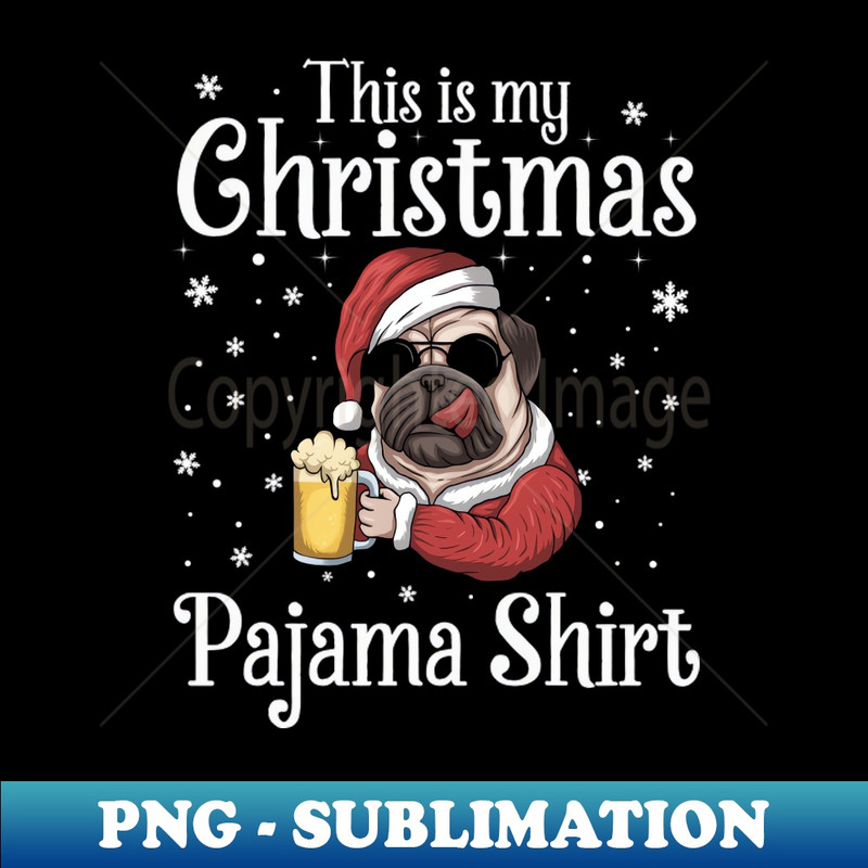 QW-20231107-10284_This Is My Christmas Pajama Shirt Beer Dog Santa Hat Christmas 5983.jpg