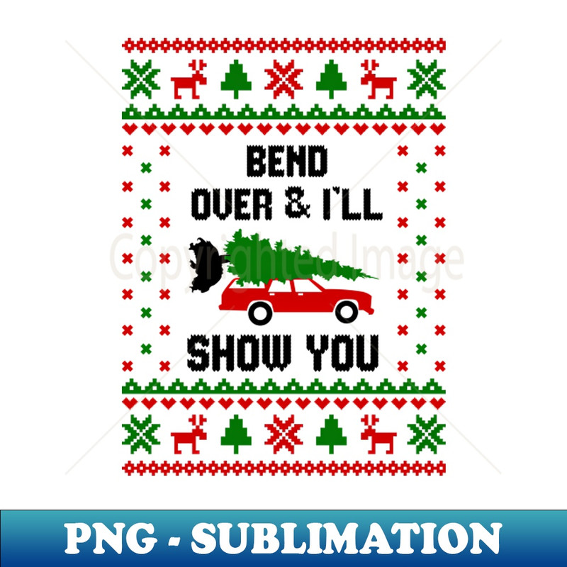 QY-20231107-730_Bend Over and Ill Show You Ugly Sweater T-Shirt 2823.jpg