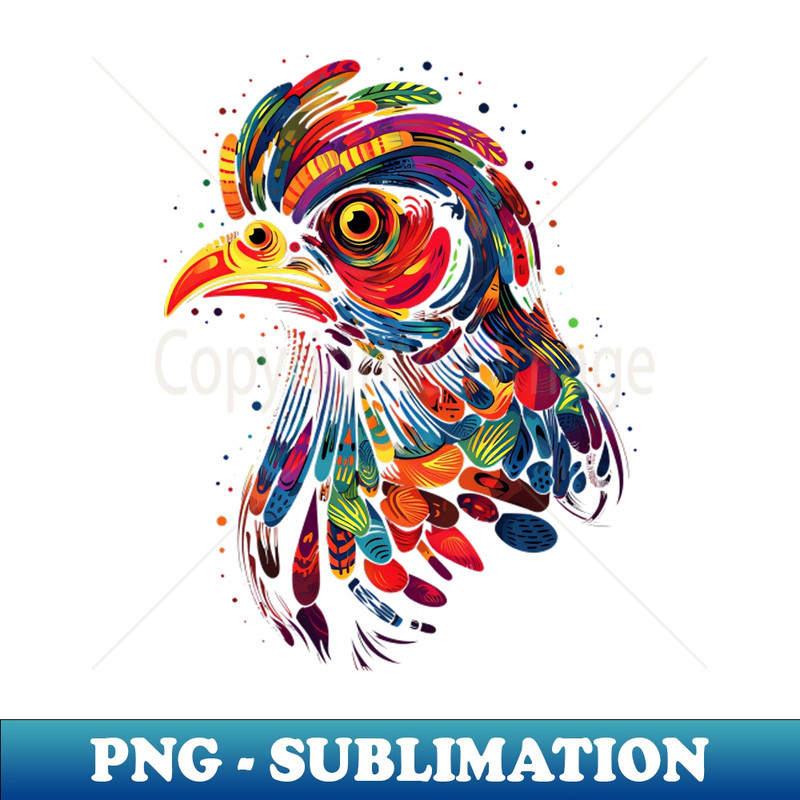 RR-20231107-1440_Colorful Chicken Face Funny Farm Animals Lover Black 2884.jpg