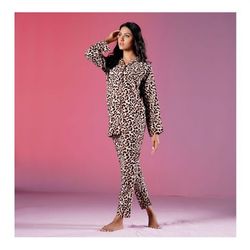 Basix Women Loungewear Cheetah Gold, 2-Pack Set