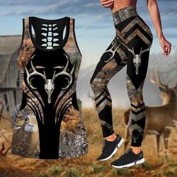 67thhht-deer hunting combo legging tanktop