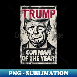 trump - con man of the year - professional sublimation digital download - defying the norms