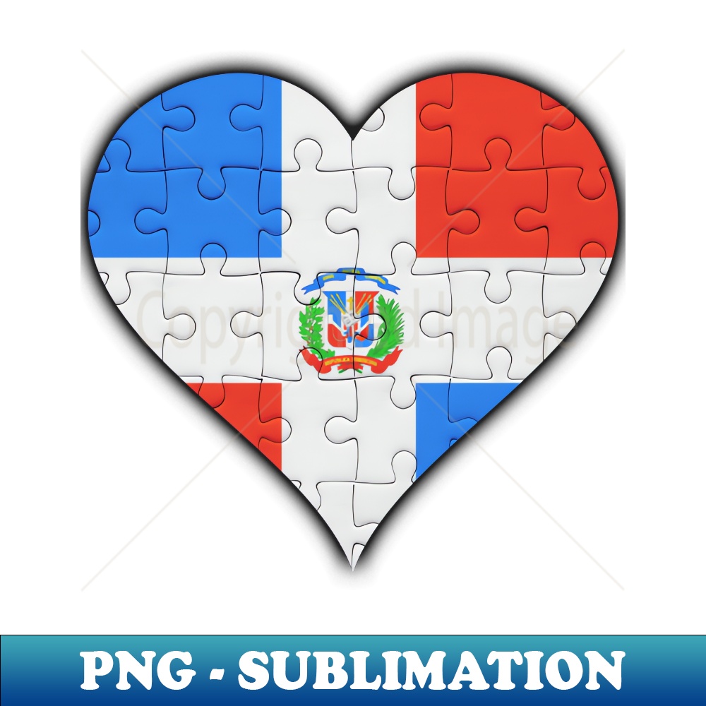 TX-20231107-1902_Dominican Jigsaw Puzzle Heart Design - Gift for Dominican With Dominican Republic Roots 5048.jpg