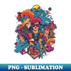 80s cartoons - special edition sublimation png file - perfect for personalization