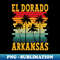 VH-20231107-5682_Retro El Dorado Arkansas AR Tropical Summer Palm Trees Us State Pride 8864.jpg