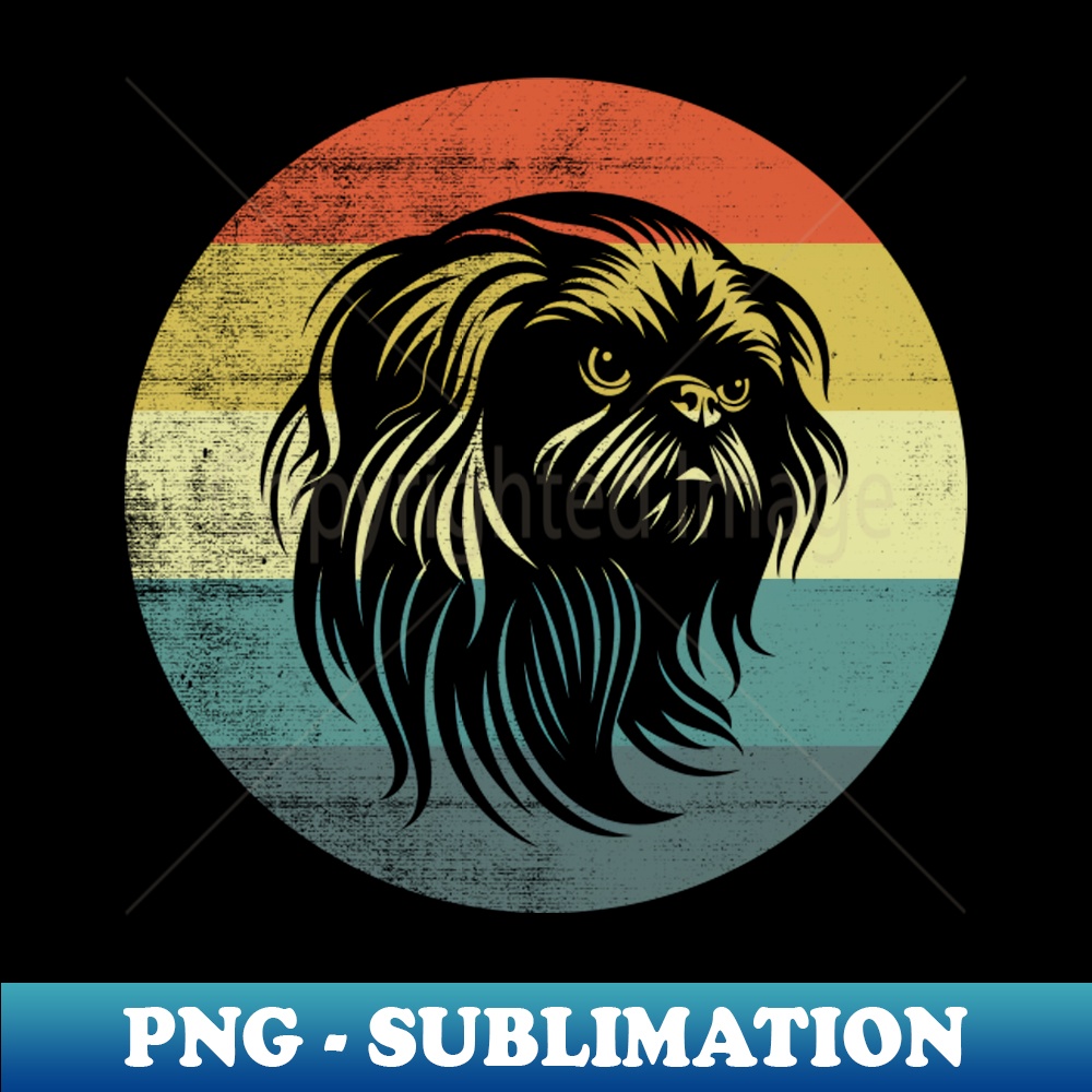 VQ-20231107-6033_Retro Style Vintage Design Pekingese Dog 7242.jpg