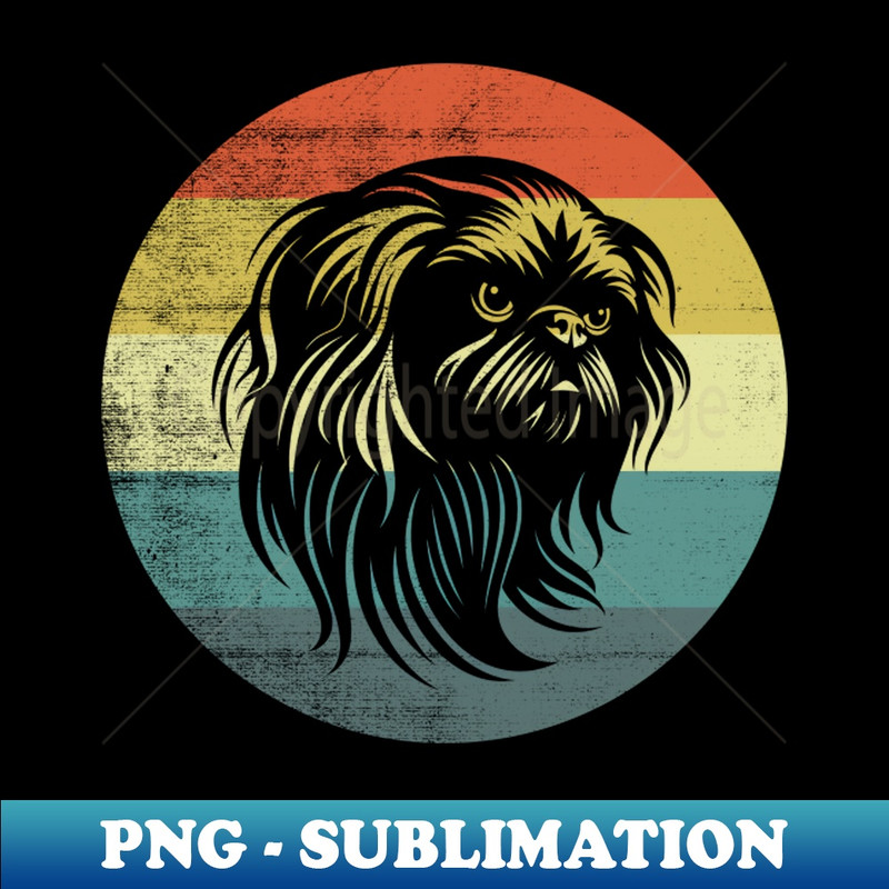 VQ-20231107-6033_Retro Style Vintage Design Pekingese Dog 7242.jpg