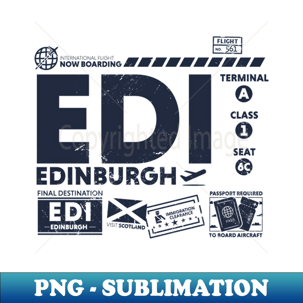 WE-20231107-11762_Vintage Edinburgh EDI Airport Code Travel Day Retro Travel Tag Scotland 4388.jpg
