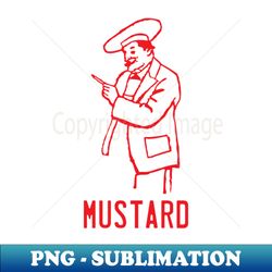retro mustard bottle - png transparent digital download file for sublimation - spice up your sublimation projects