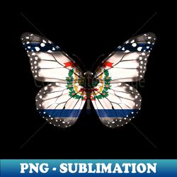 west virginia flag butterfly - gift for west virginian from west virginia wv - high-resolution png sublimation file - vibrant and eye-catching typography