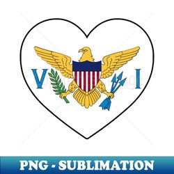 Heart - US Virgin Islands - Stylish Sublimation Digital Download - Fashionable and Fearless