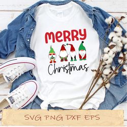 gnome merry christmast svg, png cricut, file sublimation, instantdownload