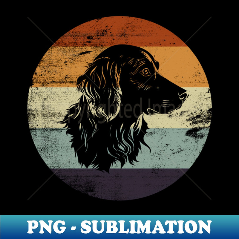 ZA-20231107-5971_Retro Style Vintage Design Flat Coated Retriever Dog 6861.jpg