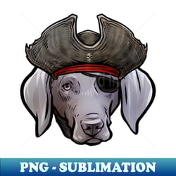 weimaraner pirate - decorative sublimation png file - bold & eye-catching