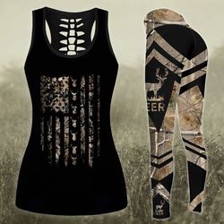 95thhht-deer hunting combo legging tanktop