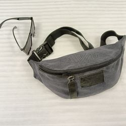 Denim fanny pack bag, banana bag, belt wallet or crossbody, handmade waist bag
