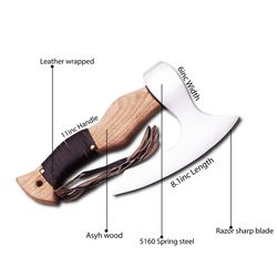 viking pizza cutter axe: handmade, original pizza cutter ideal as a gift for pizza enthusiasts