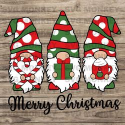 Funny Merry Christmas Gnomes SVG Cutting Digital File SVG EPS DXF PNG