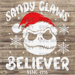 Retro Sandy Claws Believer Since 1998 SVG File For Cricut SVG EPS DXF PNG
