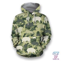 all over printed hunting boar camo