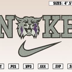 Nike x Weber State Mascot Embroidery Designs, NCAA Embroidery Design File Instant Download