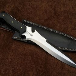 jack krauser knife personalized custom handmade spring steel, bowie knife, replica , tactical knife, birthday gift for h