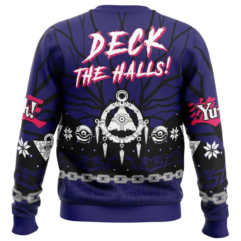 It's Time To Yule Yugioh All Over Print Ugly Hoodie Zip 3D Hoodie 3D Ugly Christmas Sweater 3D Fleece Hoodie