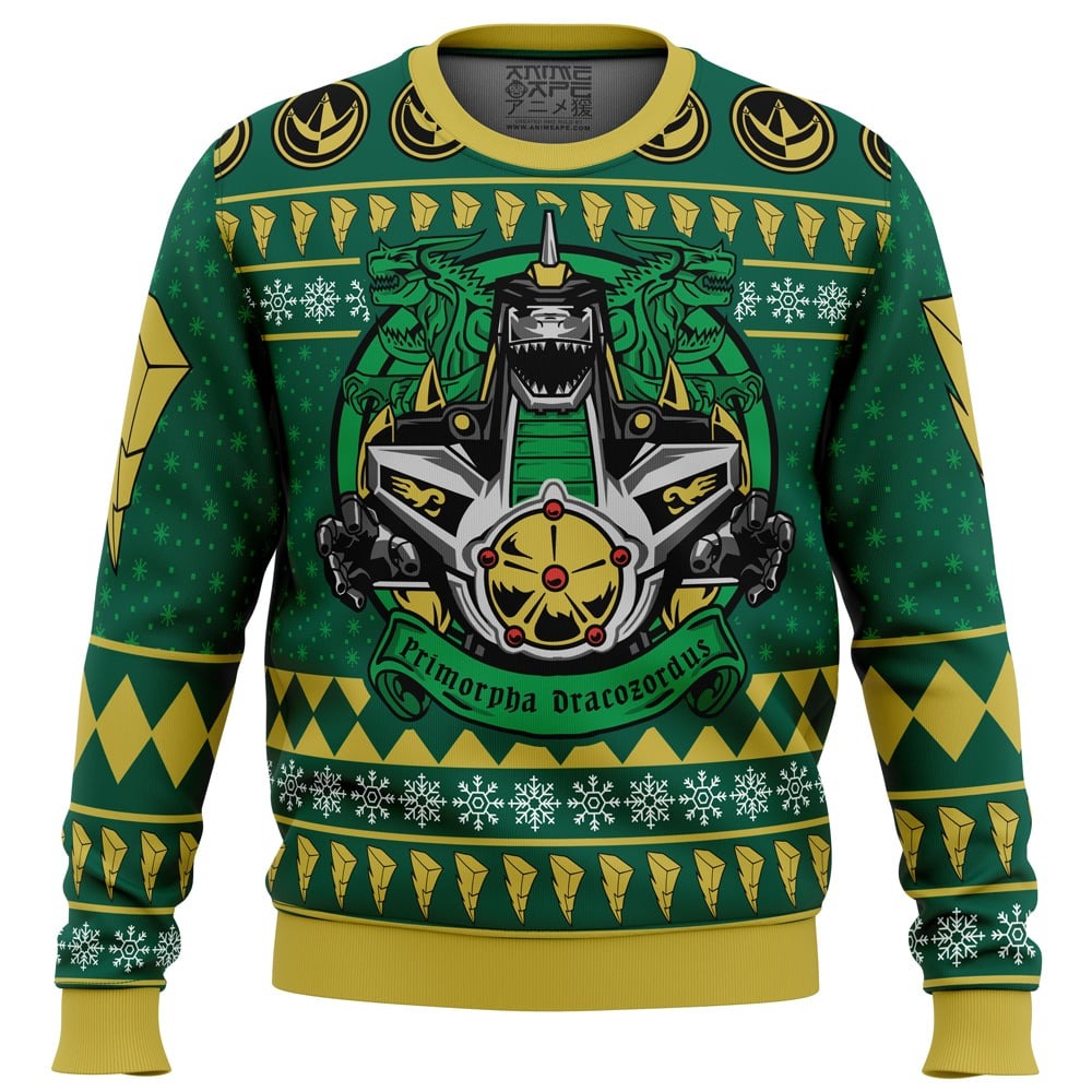 Dragonzord Power Rangers All Over Print Ugly Hoodie Zip 3D Hoodie 3D Ugly Christmas Sweater 3D Fleece Hoodie