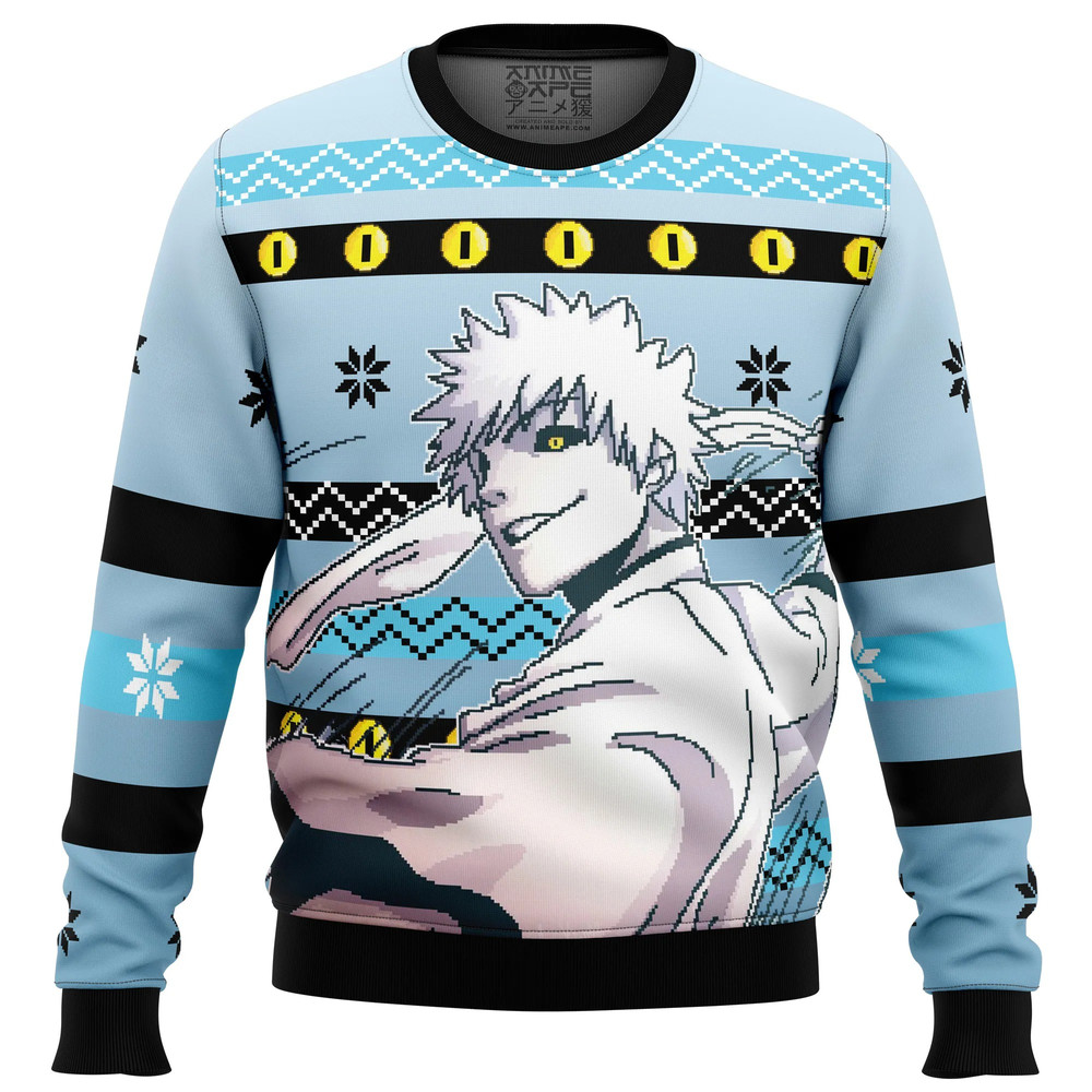 Zangetsu Bleach All Over Print Ugly Hoodie Zip 3D Hoodie 3D Ugly Christmas Sweater 3D Fleece Hoodie