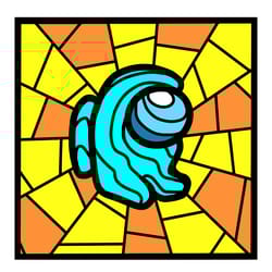 abstract cyan among us svg, trending svg, abstract among us svg