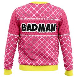 vegeta pink badman dragon ball z all over print ugly hoodie zip 3d hoodie 3d ugly christmas sweater 3d fleece hoodie