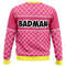 Vegeta Pink Badman Dragon Ball Z All Over Print Ugly Hoodie Zip 3D Hoodie 3D Ugly Christmas Sweater 3D Fleece Hoodie