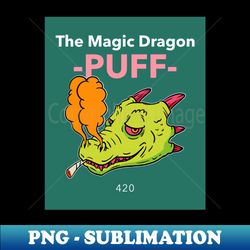 Puff The Magic Dragon - 420 - Aesthetic Sublimation Digital File - Enhance Your Apparel with Stunning Detail