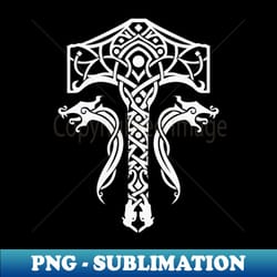 thors hammer god of war - creative sublimation png download - vibrant and eye-catching typography