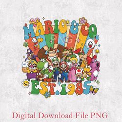 super mario co. 1985 png, return to mario & co png, mario family png, cute super mario png, mario trip png, mario gaming