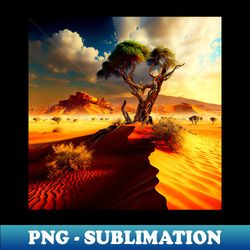 Desert landscape artwork - Retro PNG Sublimation Digital Download - Perfect for Sublimation Art