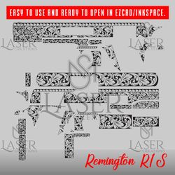 sm laser creations remington r1s scroll design