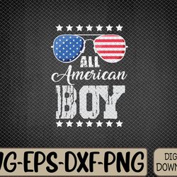 all american boy 4th of july boys kids sunglasses family svg, eps, png, dxf, digital download