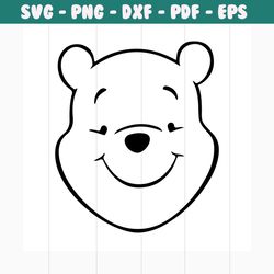 winnie the pooh svg free, disney svg, bear svg, instant download, silhouette cameo, shirt design, winnie svg, animal svg