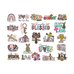 christian easter bundle 26 png, easter png, christian png, religious easter, jesus easter png, easter sublimation, easte