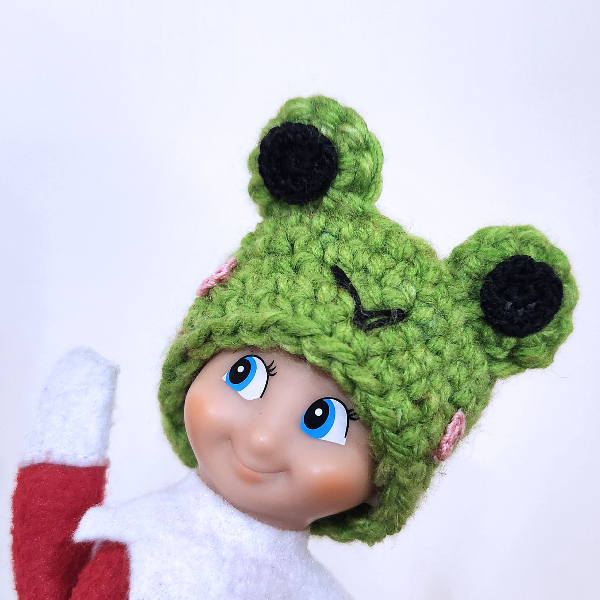 Holiday Crochet Pattern  Miniature Frog Hat,