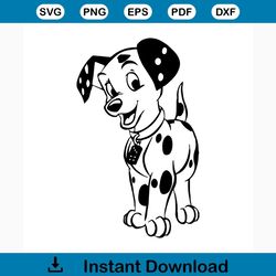 101 dalmatians free svg, outline svg, disney svg, instant download, dog svg, shirt design, puppy svg, cartoon svg, free