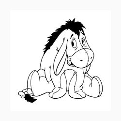 eeyore donkey svg free, winnie pooh svg, free svg files disney, instant download, donkey svg, shirt design, winnie the p