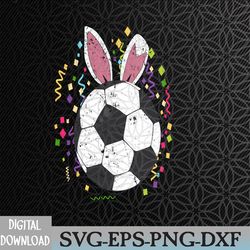 easter soccer ball egg bunny ears funny player boys svg, eps, png, dxf, digital download