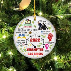 in review ornament year of the gas crisis