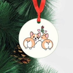 corgi christmas tree ornament pet lover gift