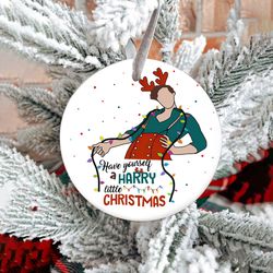 have yourself a harry little christmas reindeer ornament